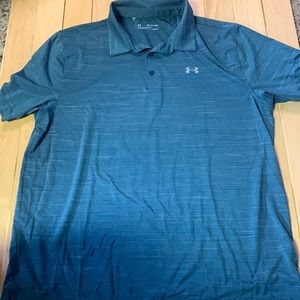 Mens under armour golf shirt XXl green